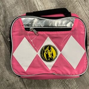 Pink power rangers lunch bag